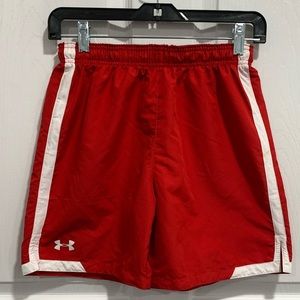 Under Armour Youth YSM Heatgear Red Shorts